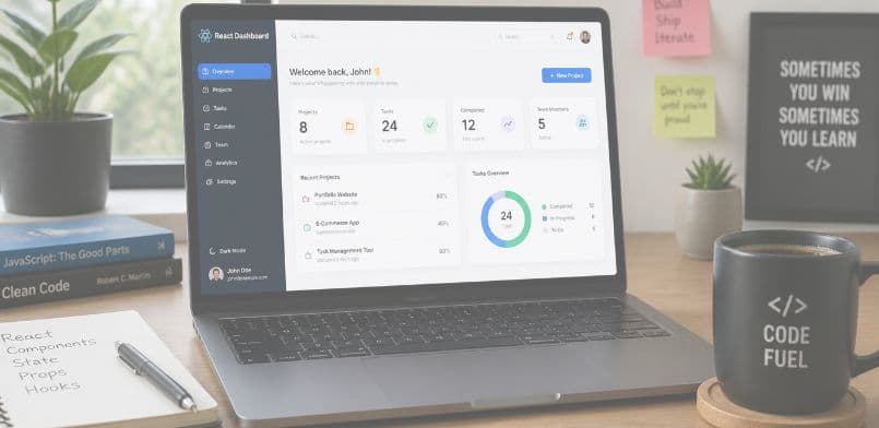 تطبيق ويب باستخدام React